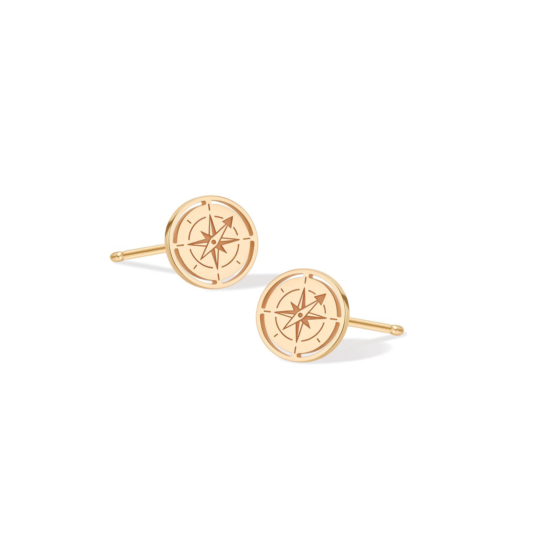Compass Direction Stud Earrings