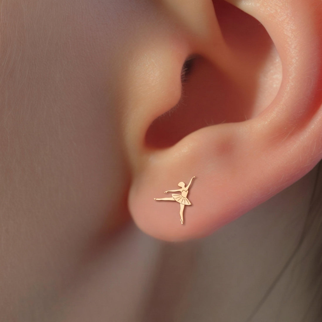 Ballerina Dance Stud Earrings