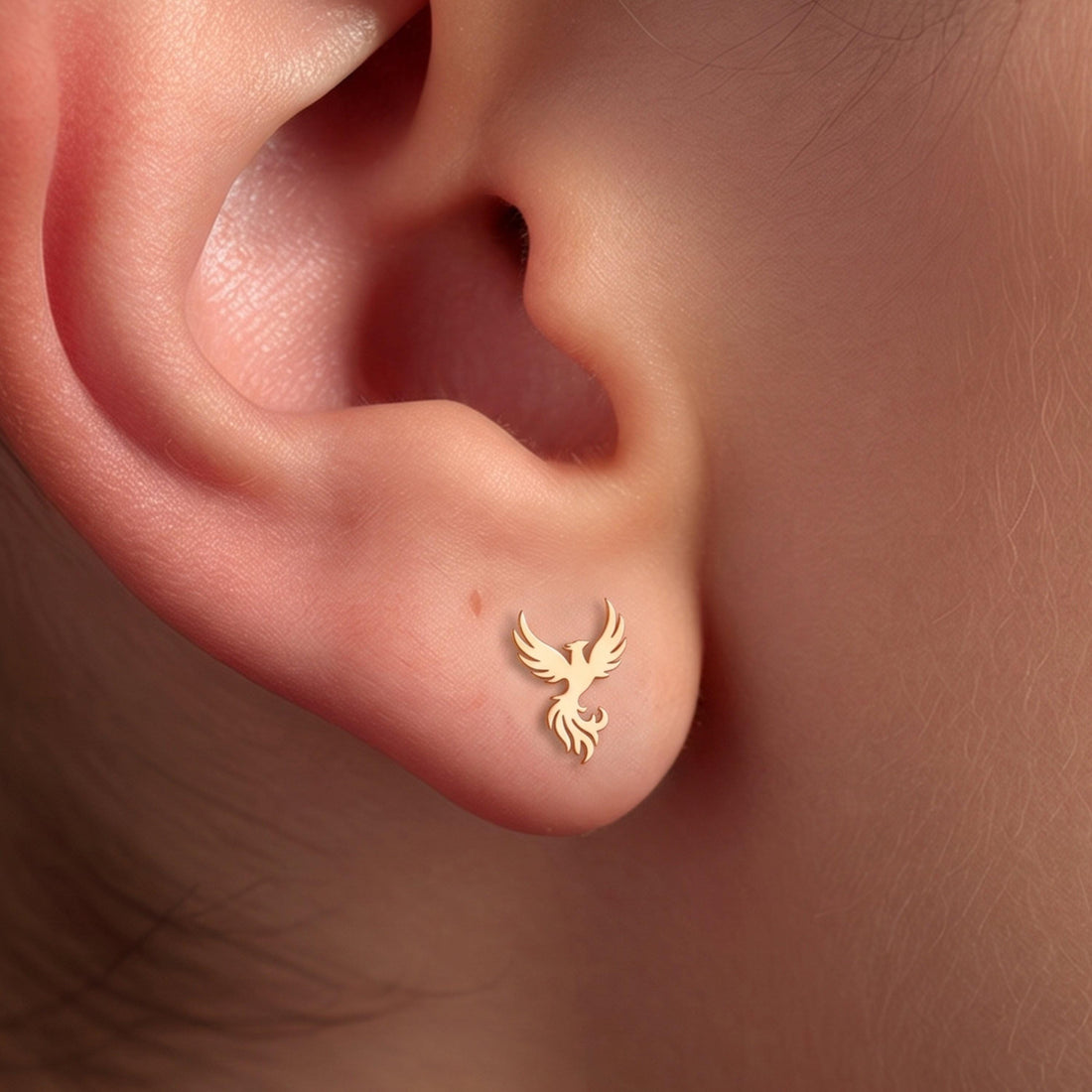 Phoenix Firebird Stud Earrings