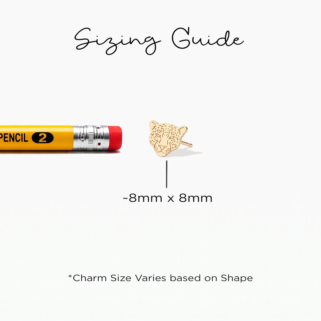 Leopard Cat Charm Stud Earrings