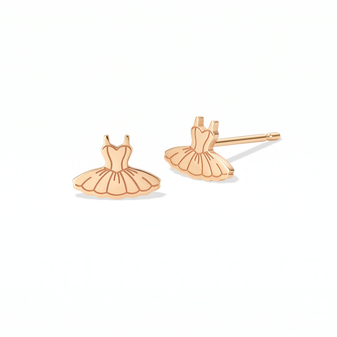 Ballet Dress Dancer Stud Earrings
