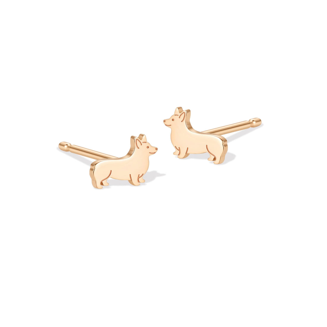 Corgi Charm Stud Earrings