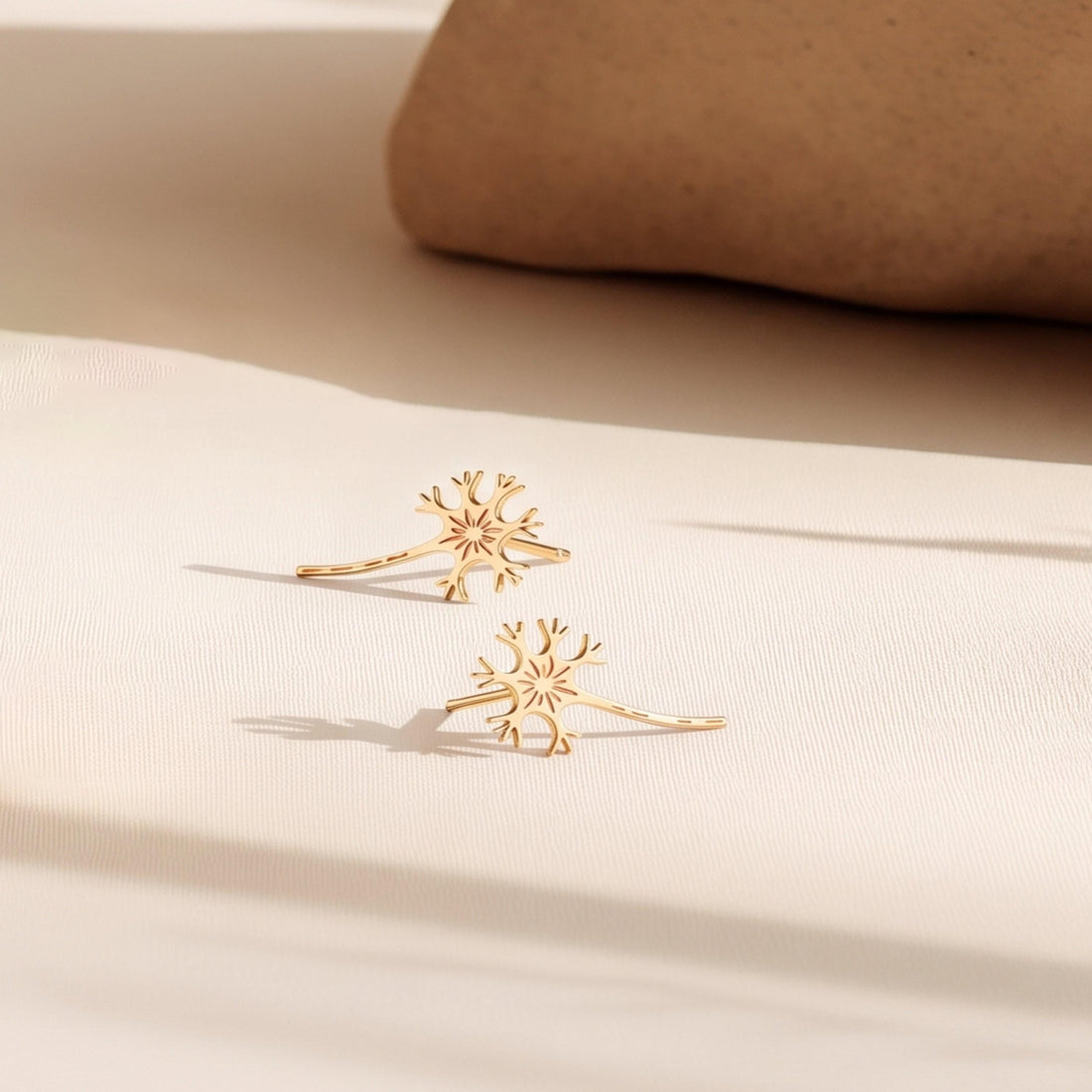 Neuron Charm Stud Earrings