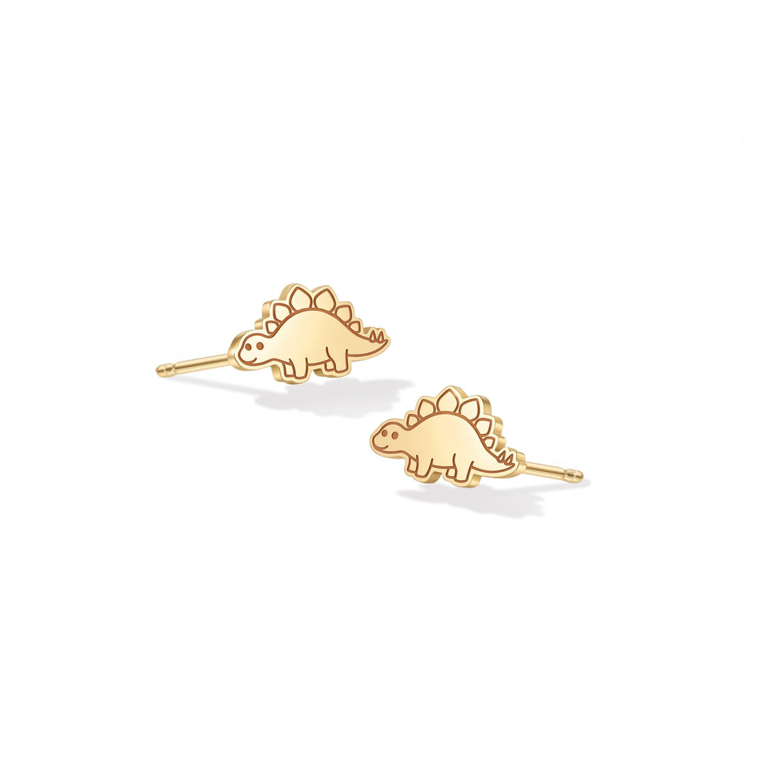 Stegosaurus Charm Stud Earrings