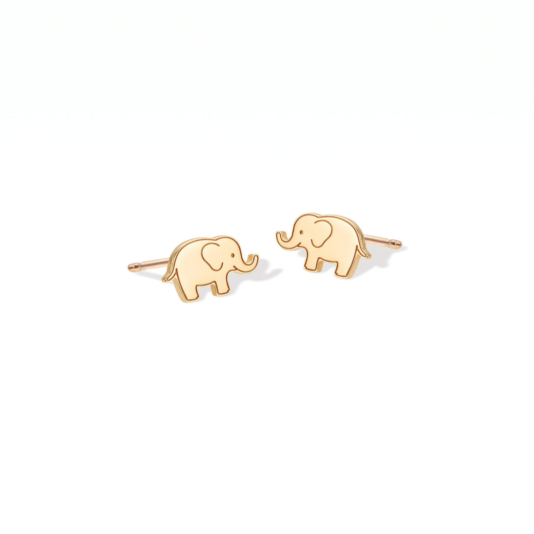 Elephant Trunk Up Stud Earrings