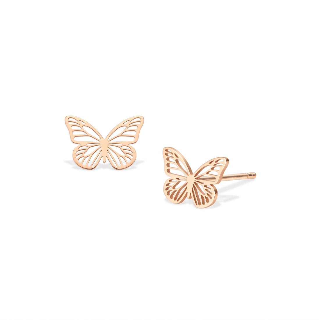 Butterfly Cutout Stud Earrings