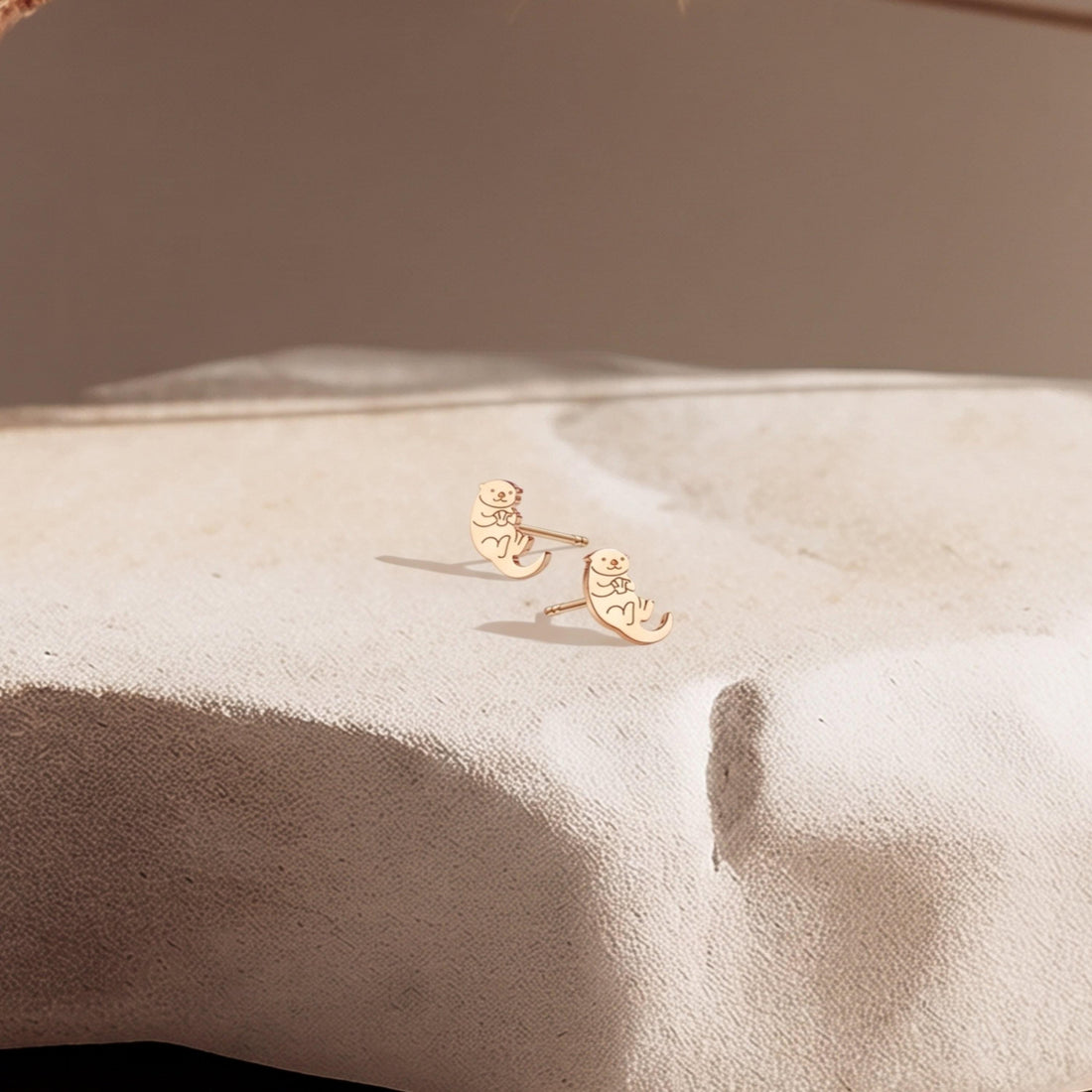Eating Otter Stud Earrings