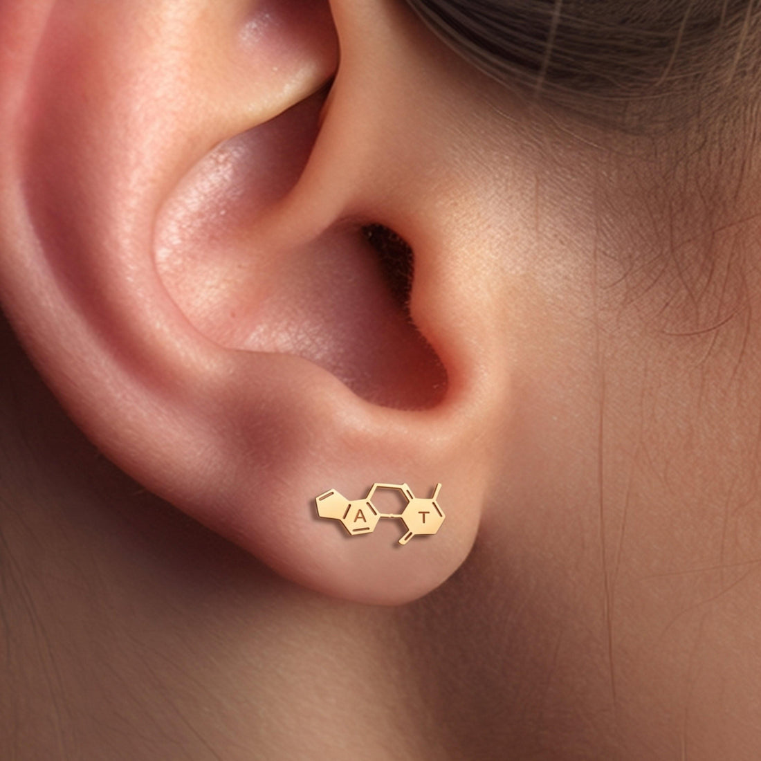 DNA Bases Stud Earrings