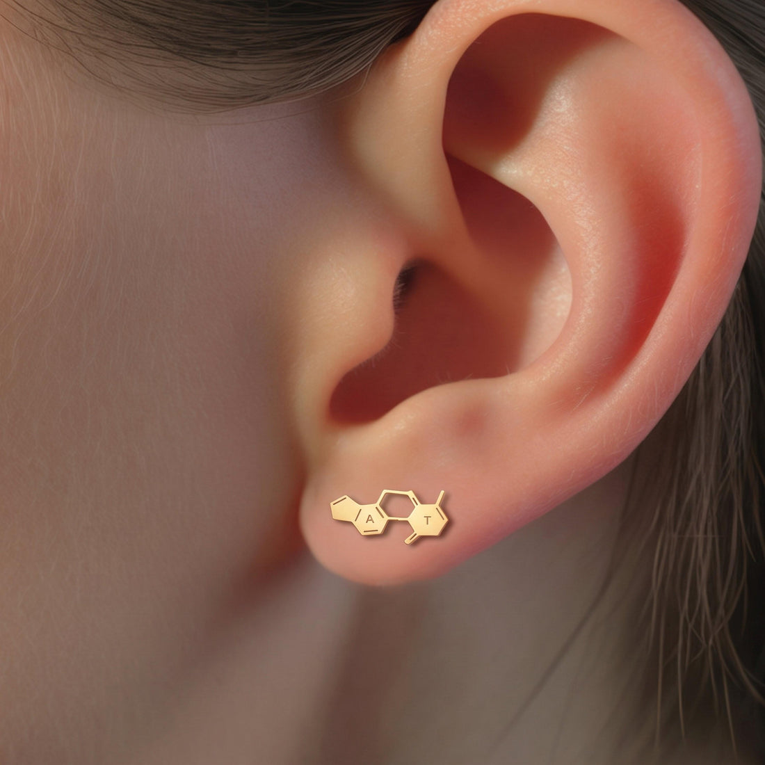 DNA Bases Stud Earrings