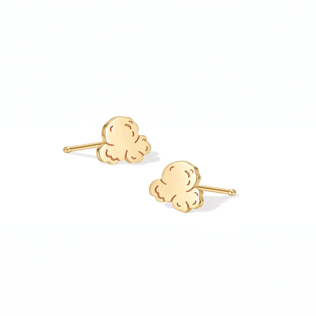 Popcorn Charm Stud Earrings