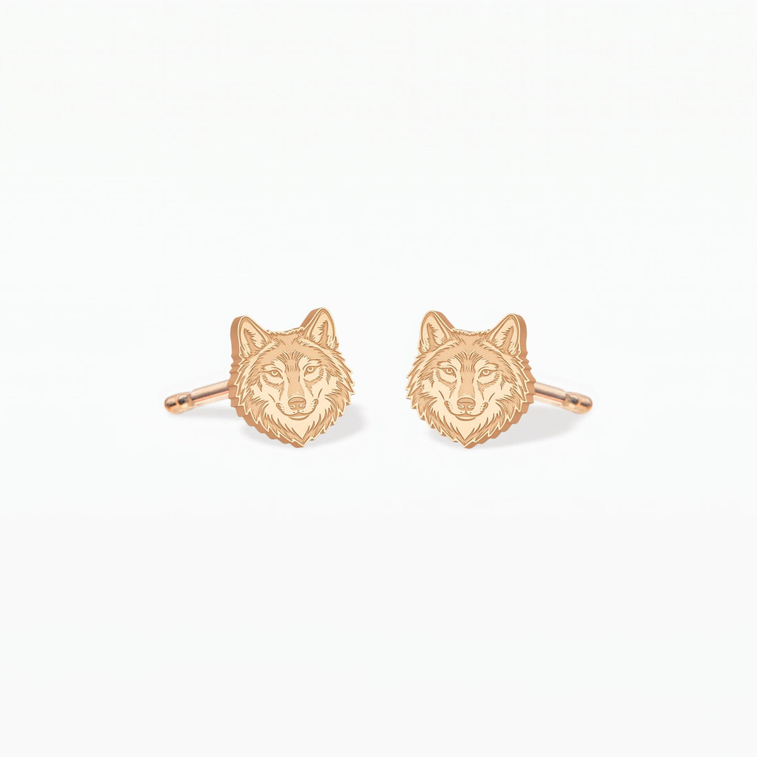 Wolf Head Stud Earrings