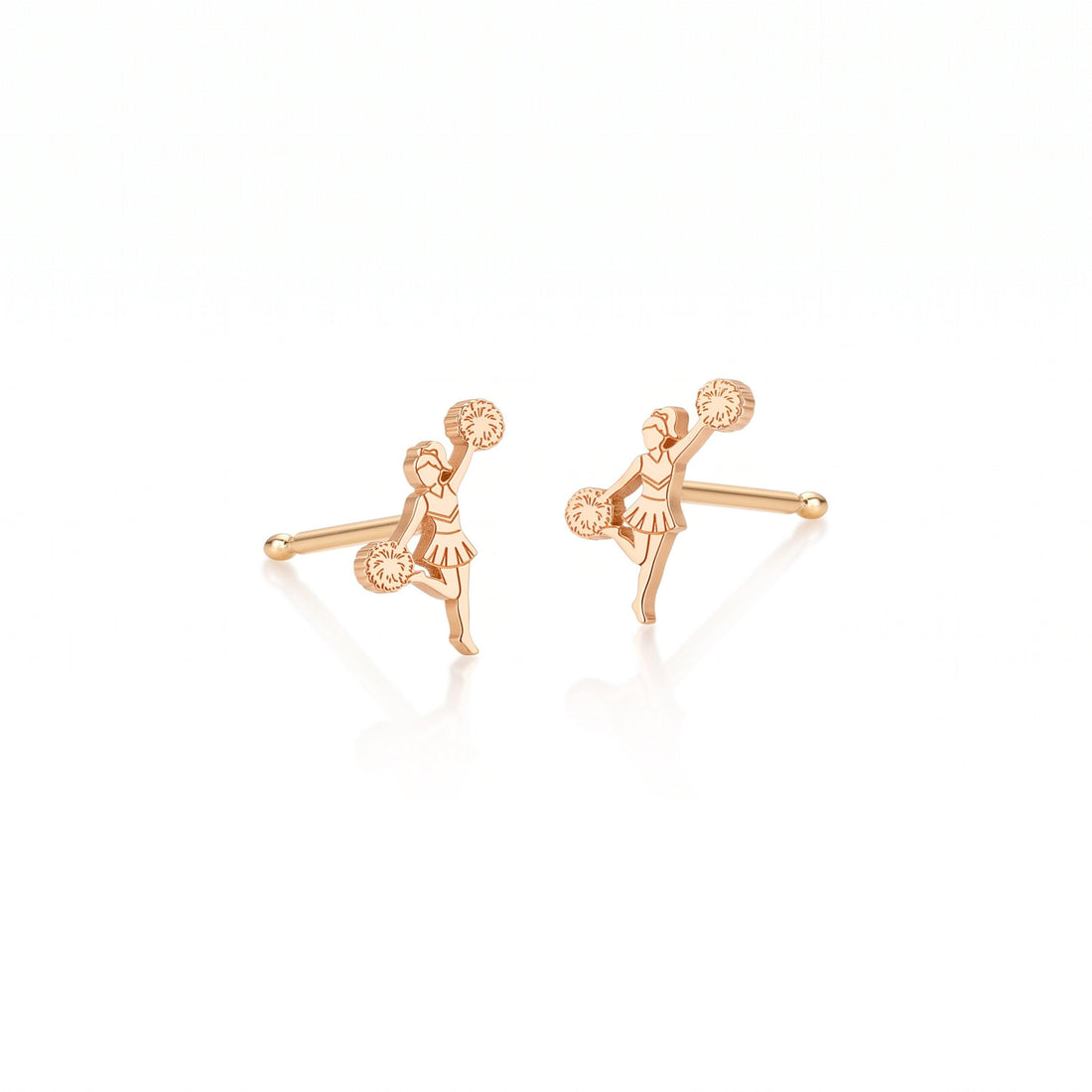 Cheerleader Pom Pom Stud Earrings