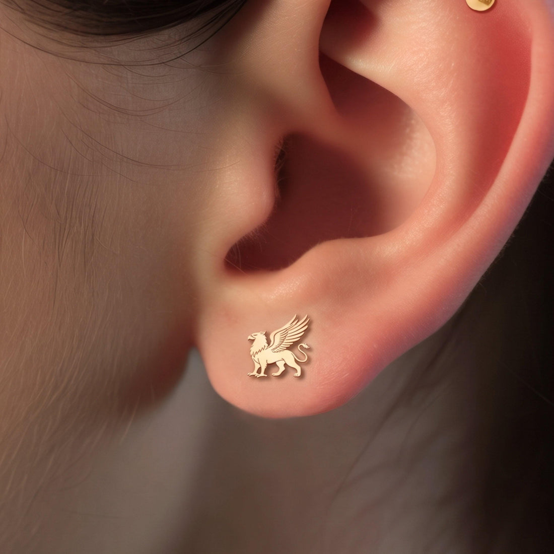 Mythical Griffin Stud Earrings