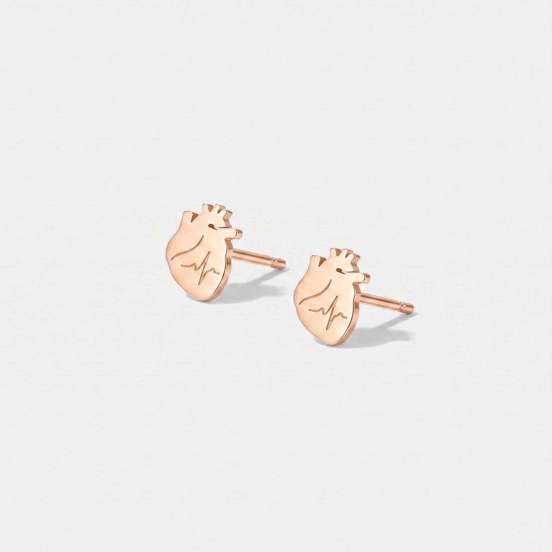 Anatomical Heart Stud Earrings