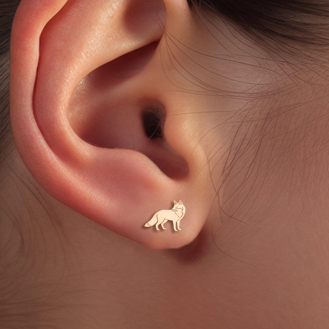 Fox Hunter Stud Earrings