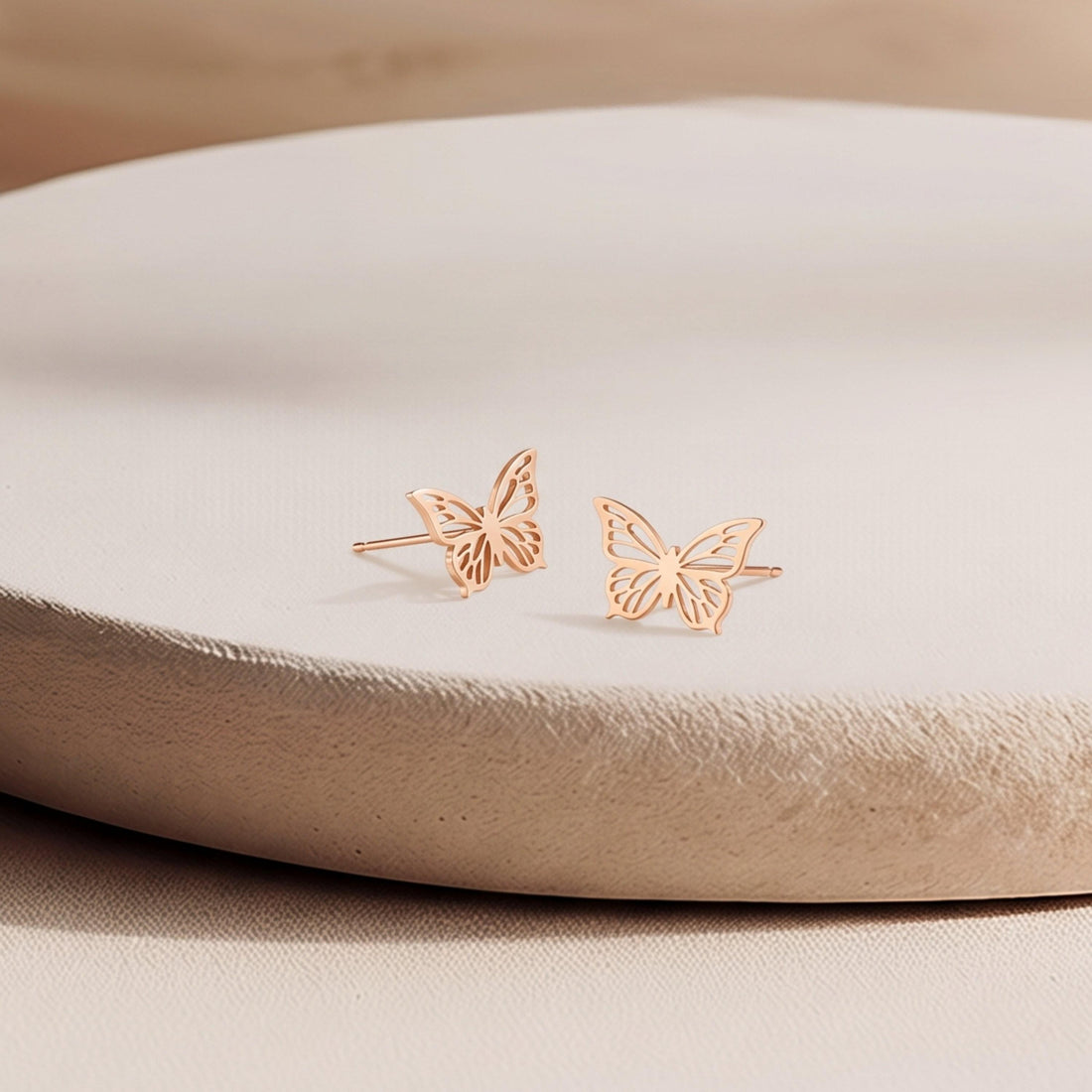 Butterfly Cutout Stud Earrings