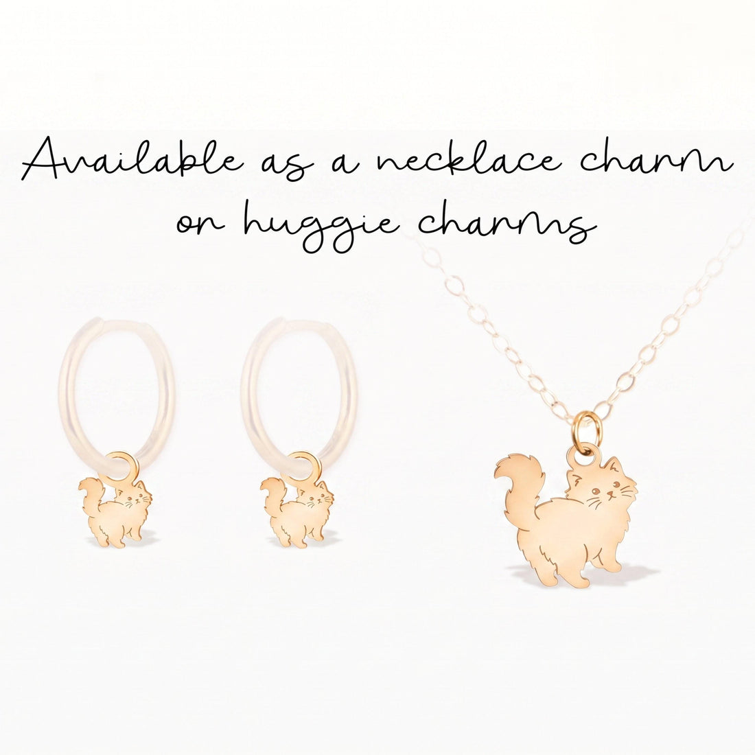 Persian Cat Necklace Charm
