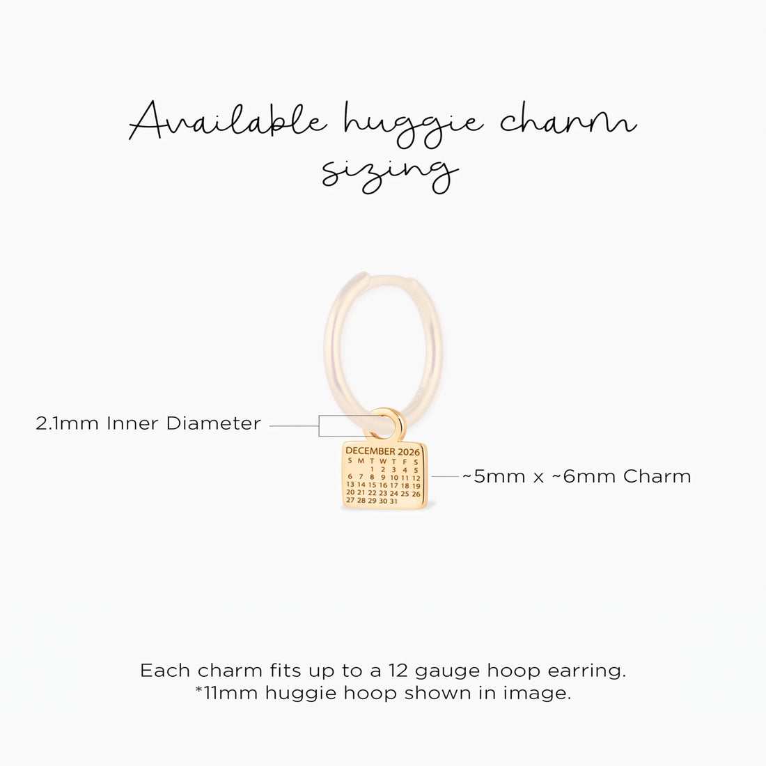 Calendar Special Occasion Charm