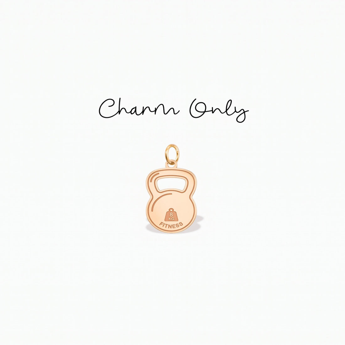 Kettlebell Dumbbell Necklace Charm