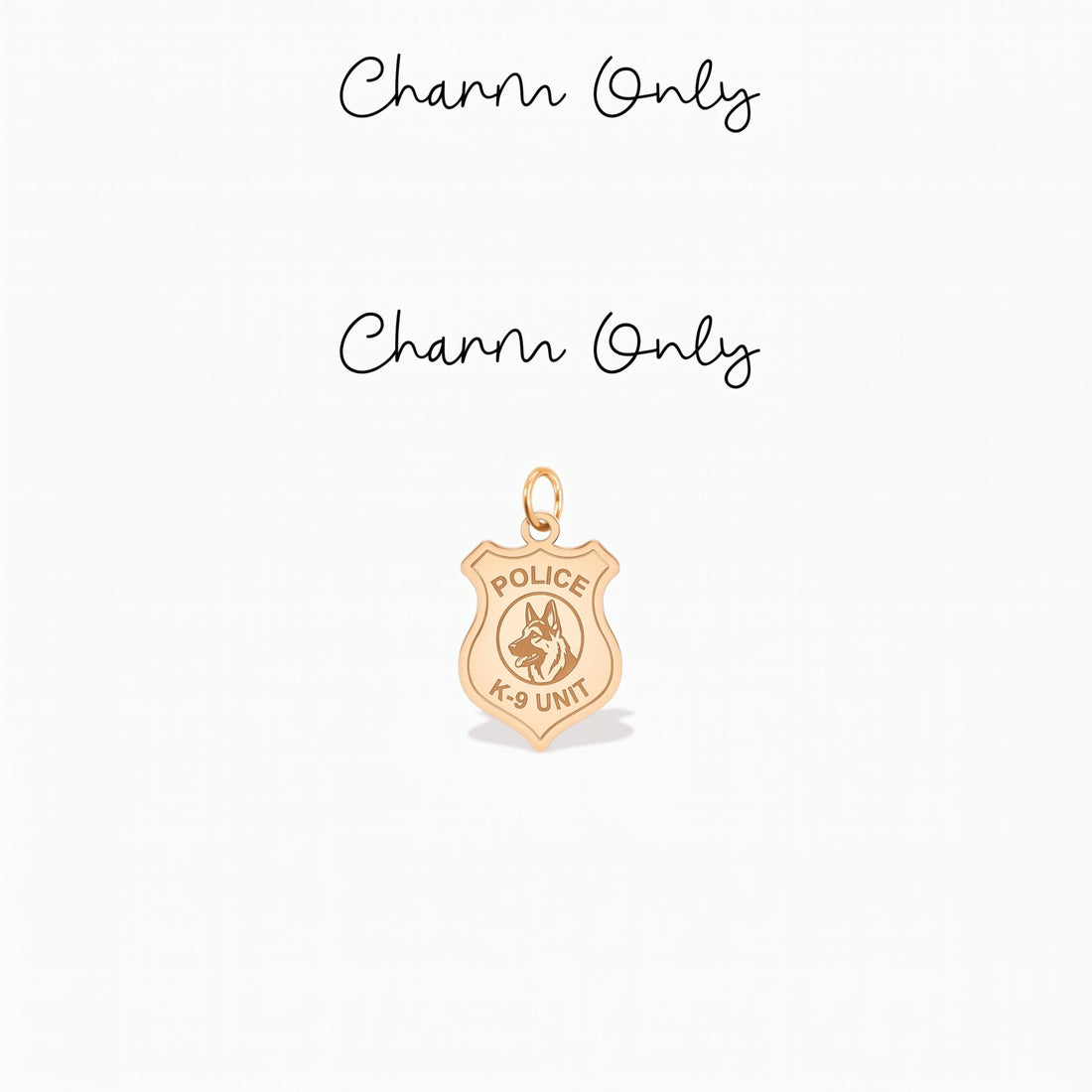 German Shepherd Badge Charm