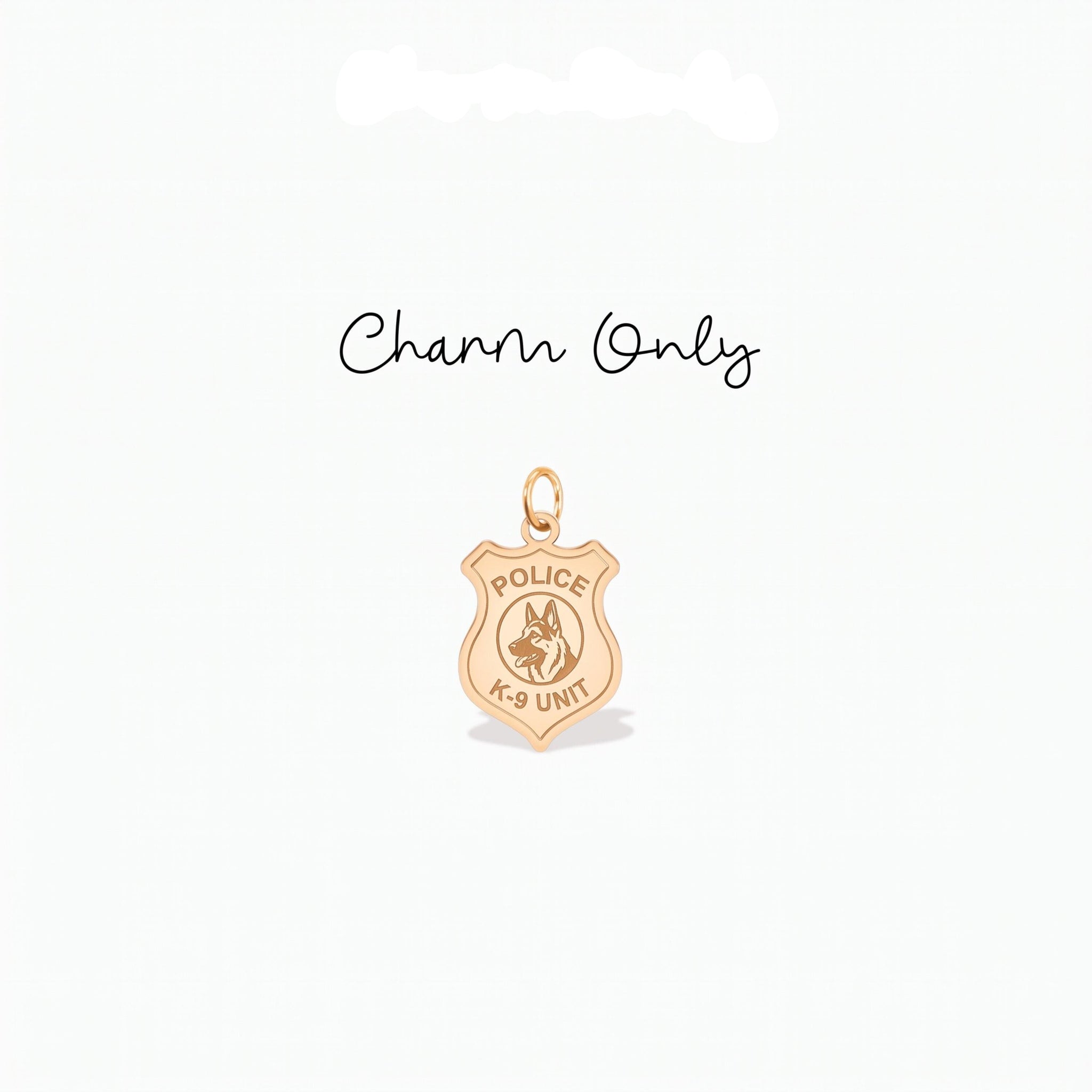 German Shepherd Badge Charm
