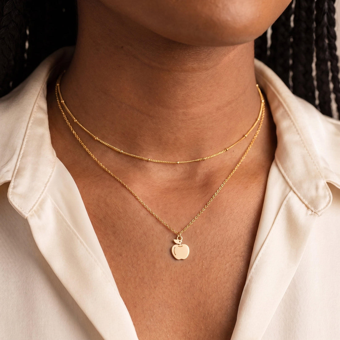 Apple Fruit Necklace Charm