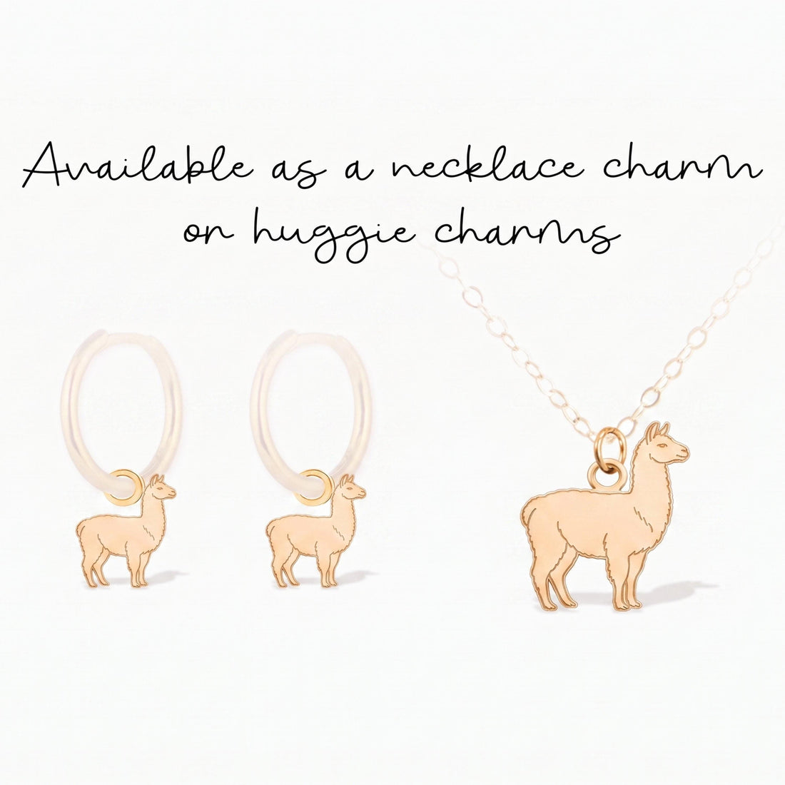 Llama Animal Charm Pendant