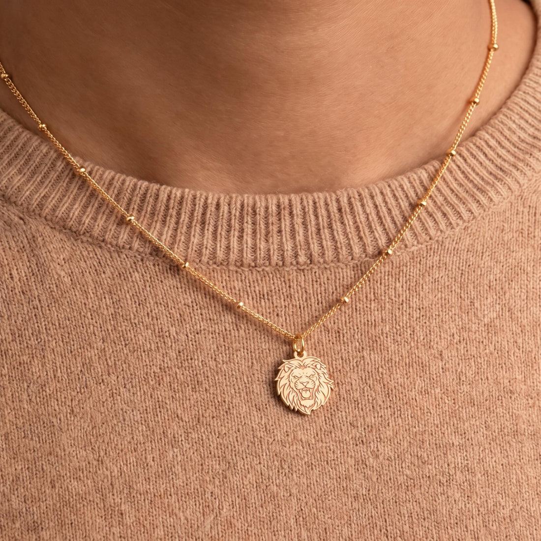 Roaring Lion Head Charm