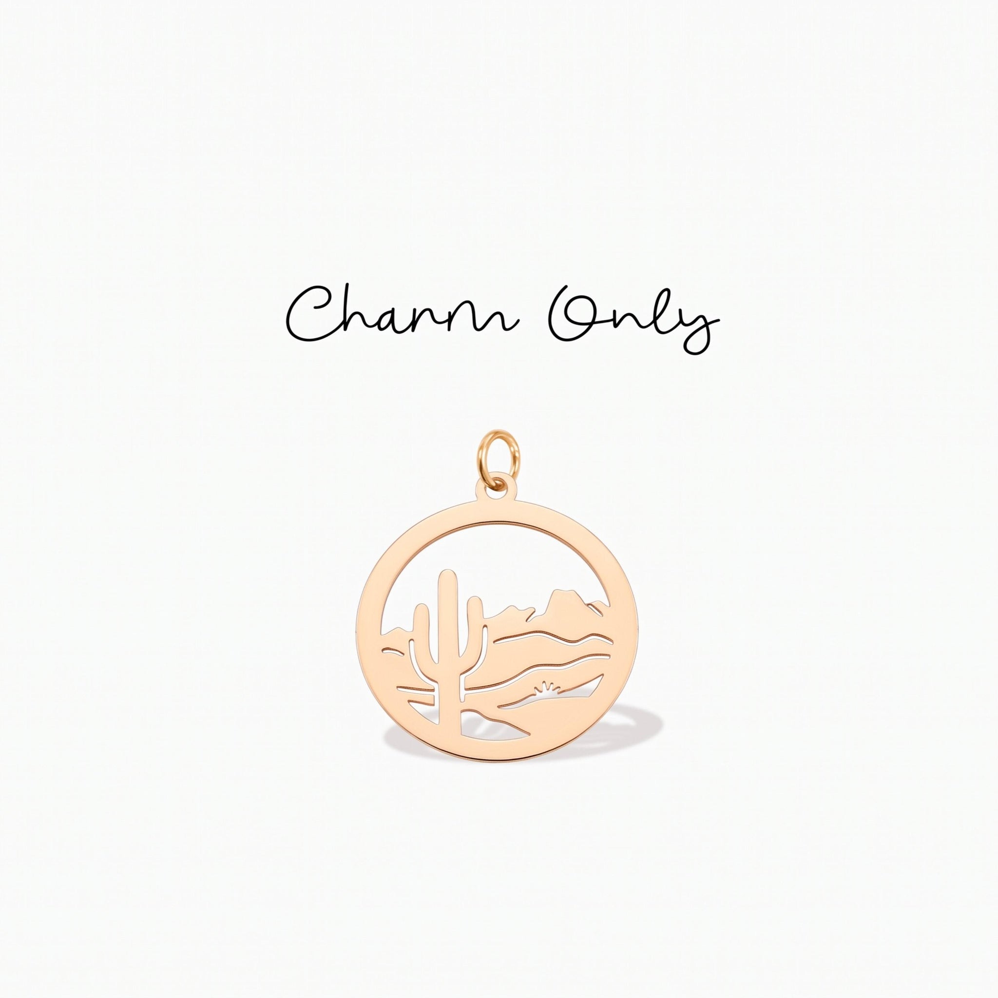 Desert Cactus Scene Charm