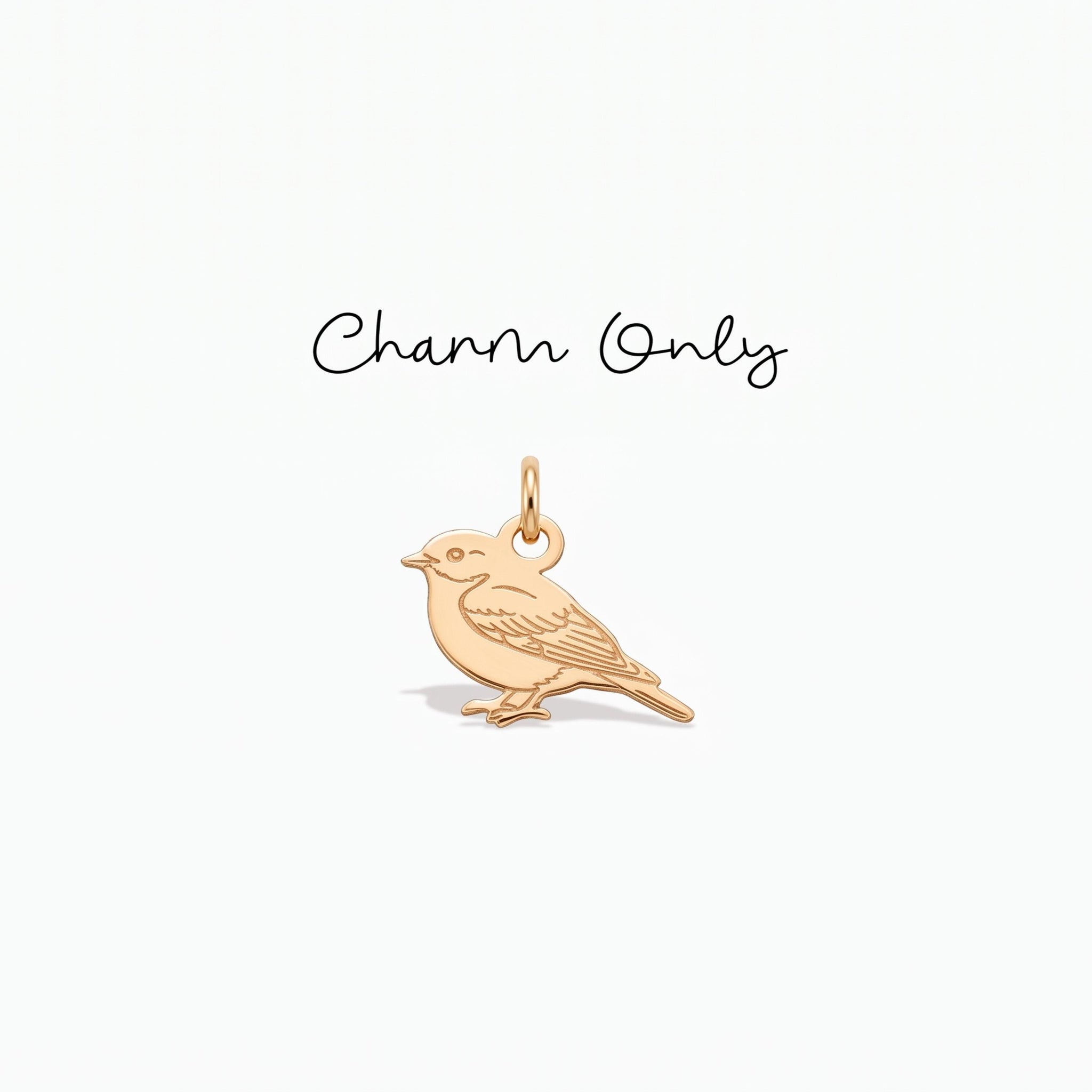 Delicate Songbird Necklace Charm