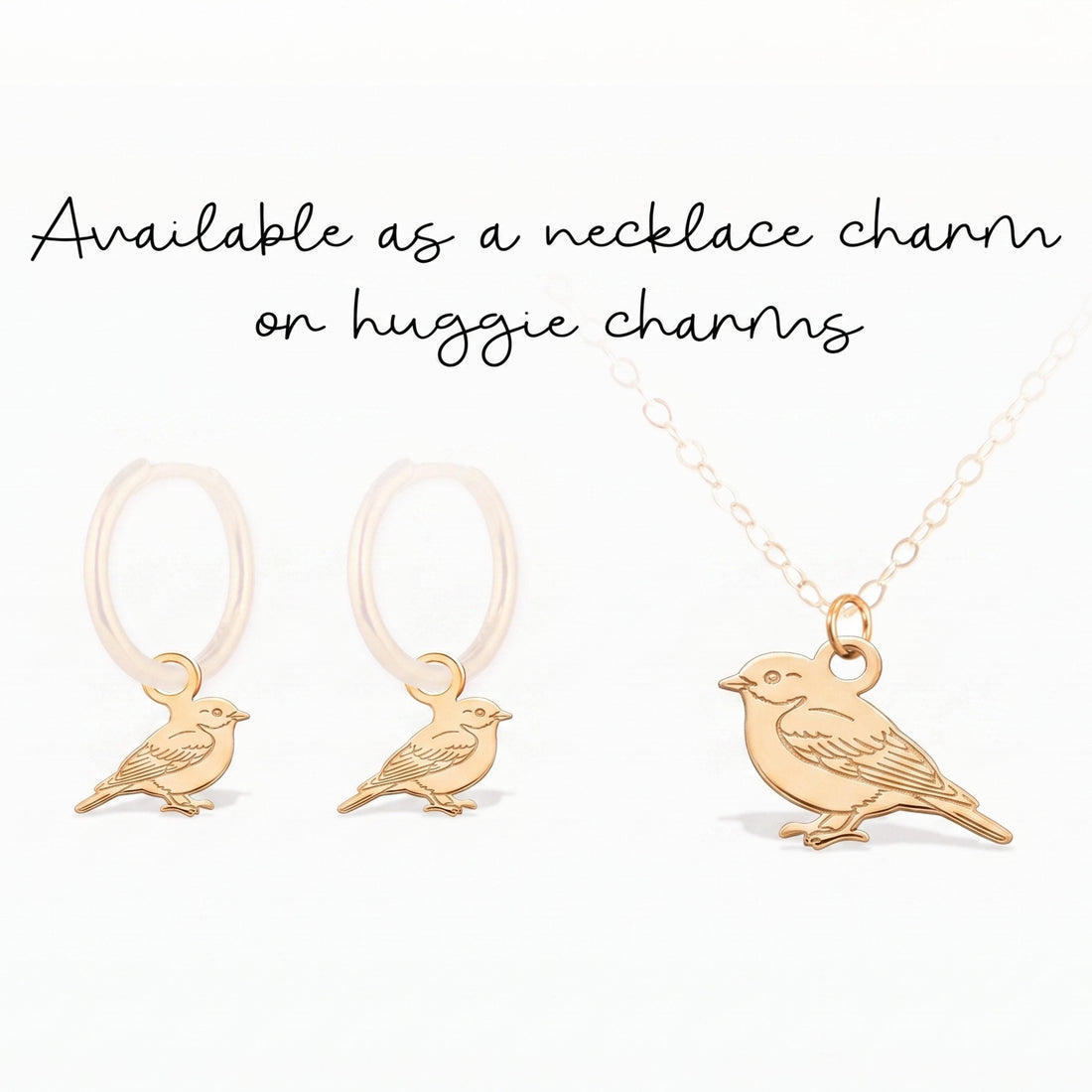Delicate Songbird Necklace Charm