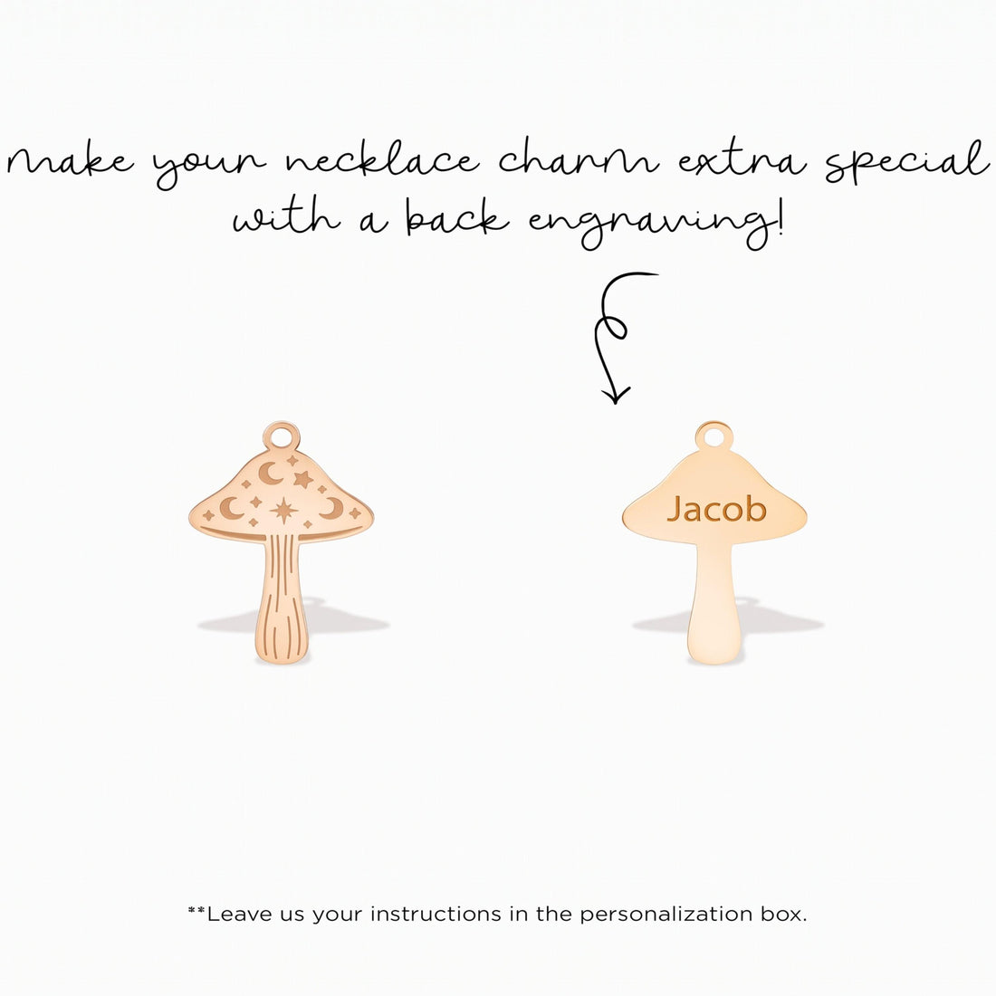 Celestial Mushroom Necklace Charm