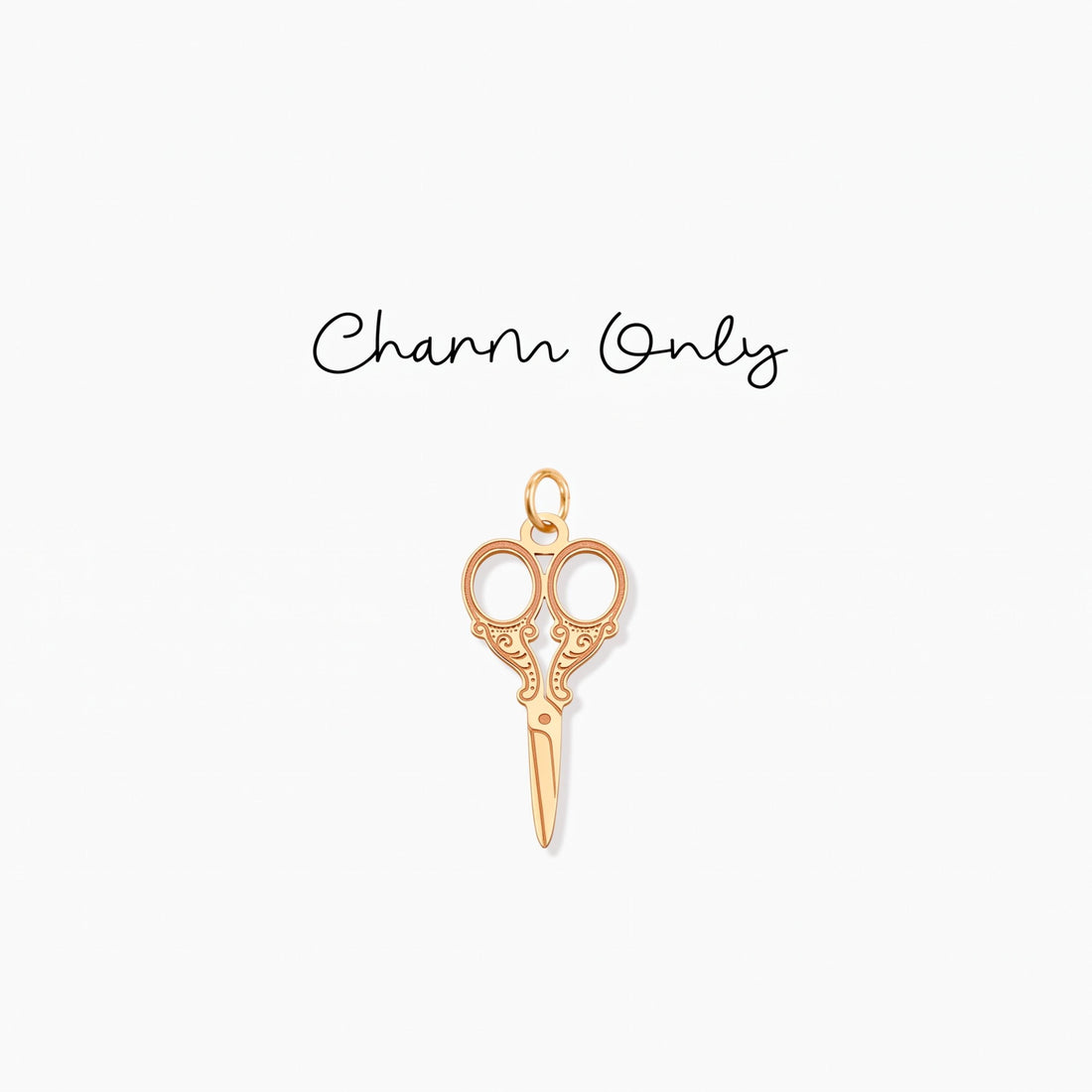 Vintage Scissors Necklace Charm