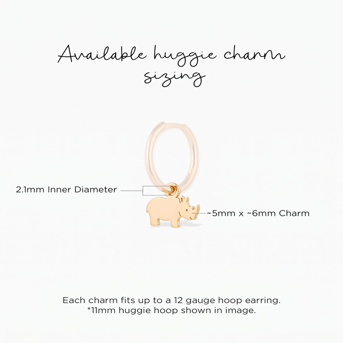 Rhinoceros Necklace Charm