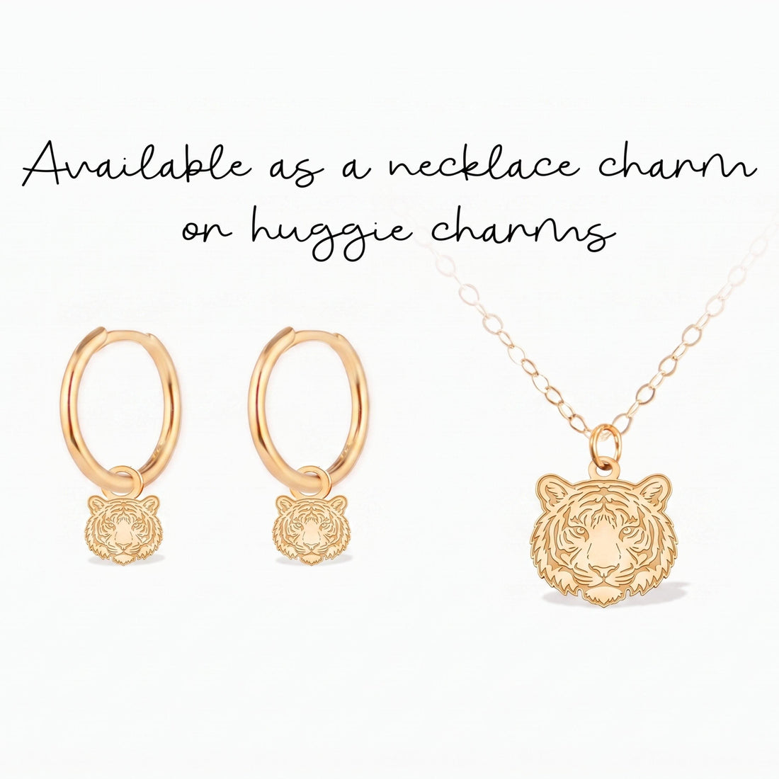 Tiger Head Necklace Charm