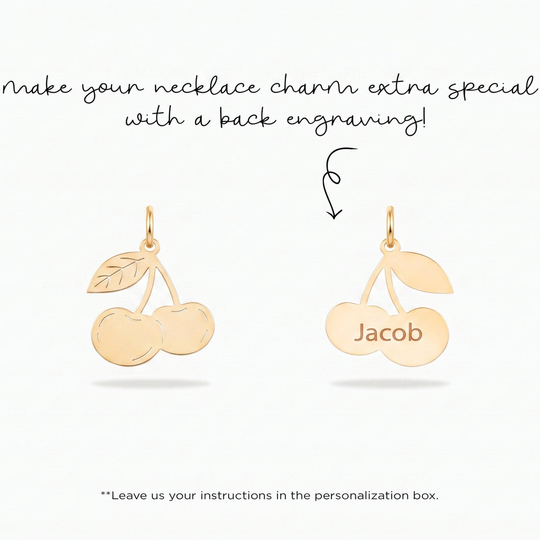 Cherry Pair Necklace Charm