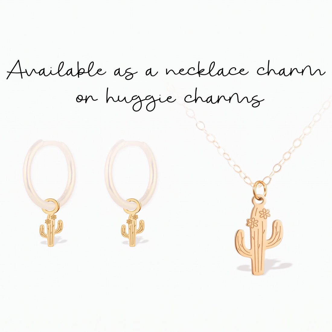 Desert Cactus Charm Pendant