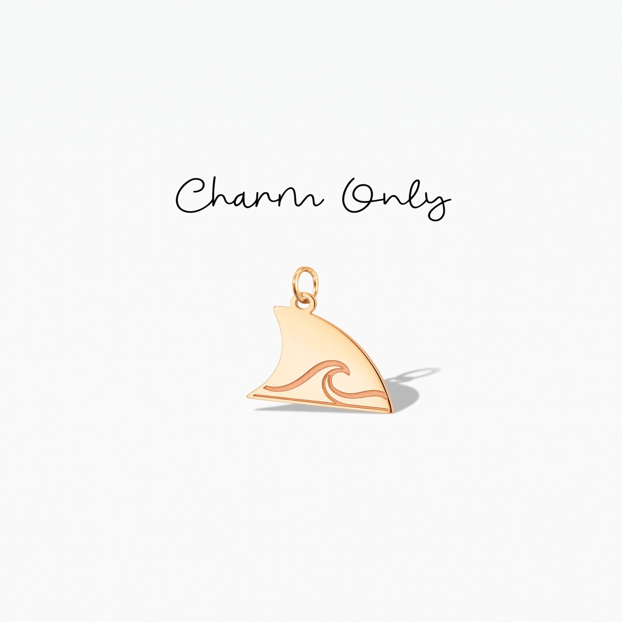 Ocean Wave Shark Fin Charm