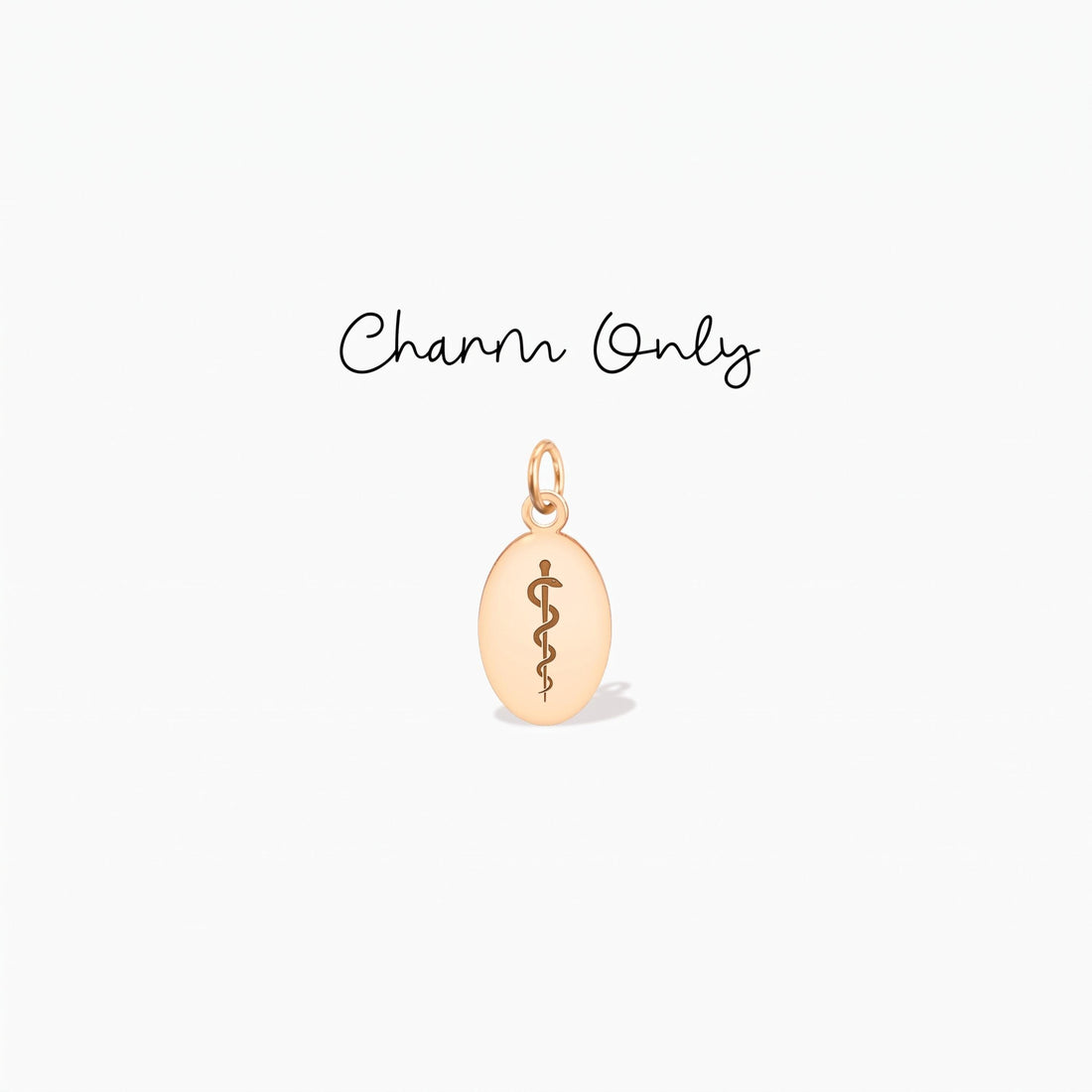 Asclepius Caduceus Medical Charm