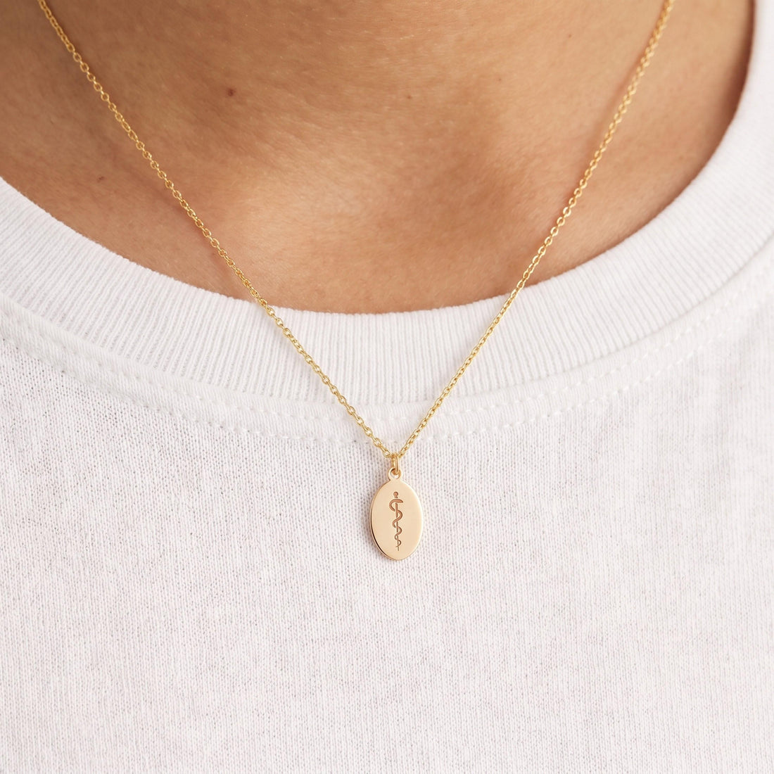 Asclepius Caduceus Medical Charm