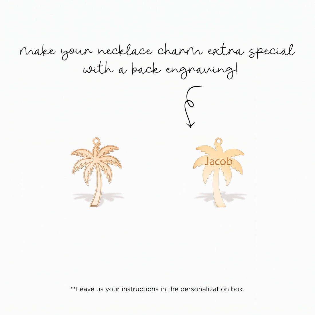 Palm Tree Necklace Charm