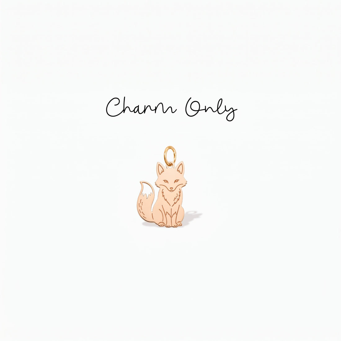 Sitting Fox Necklace Charm