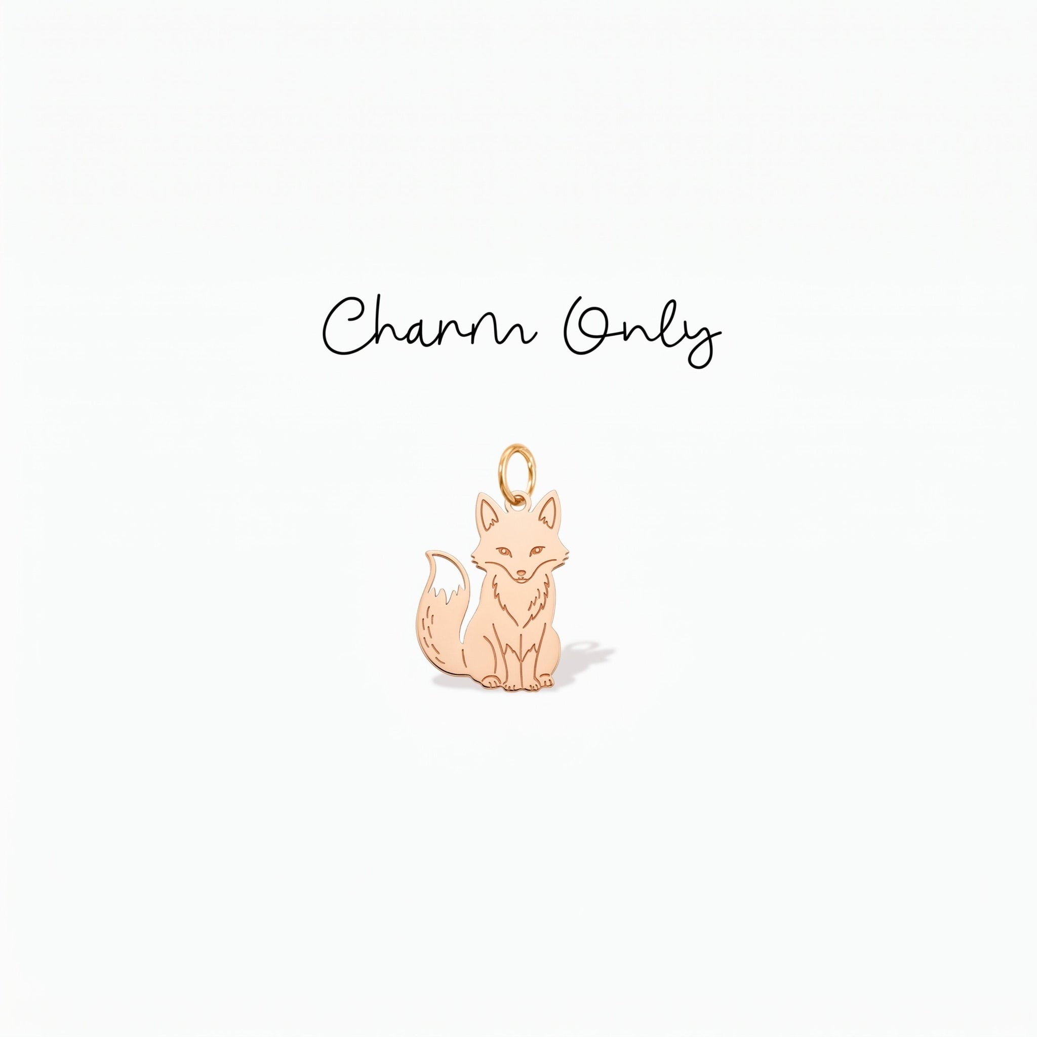 Sitting Fox Necklace Charm