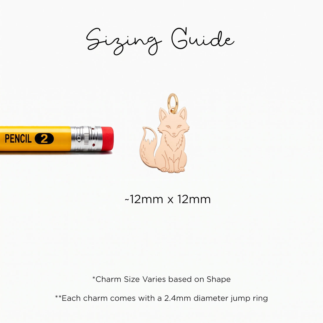 Sitting Fox Necklace Charm