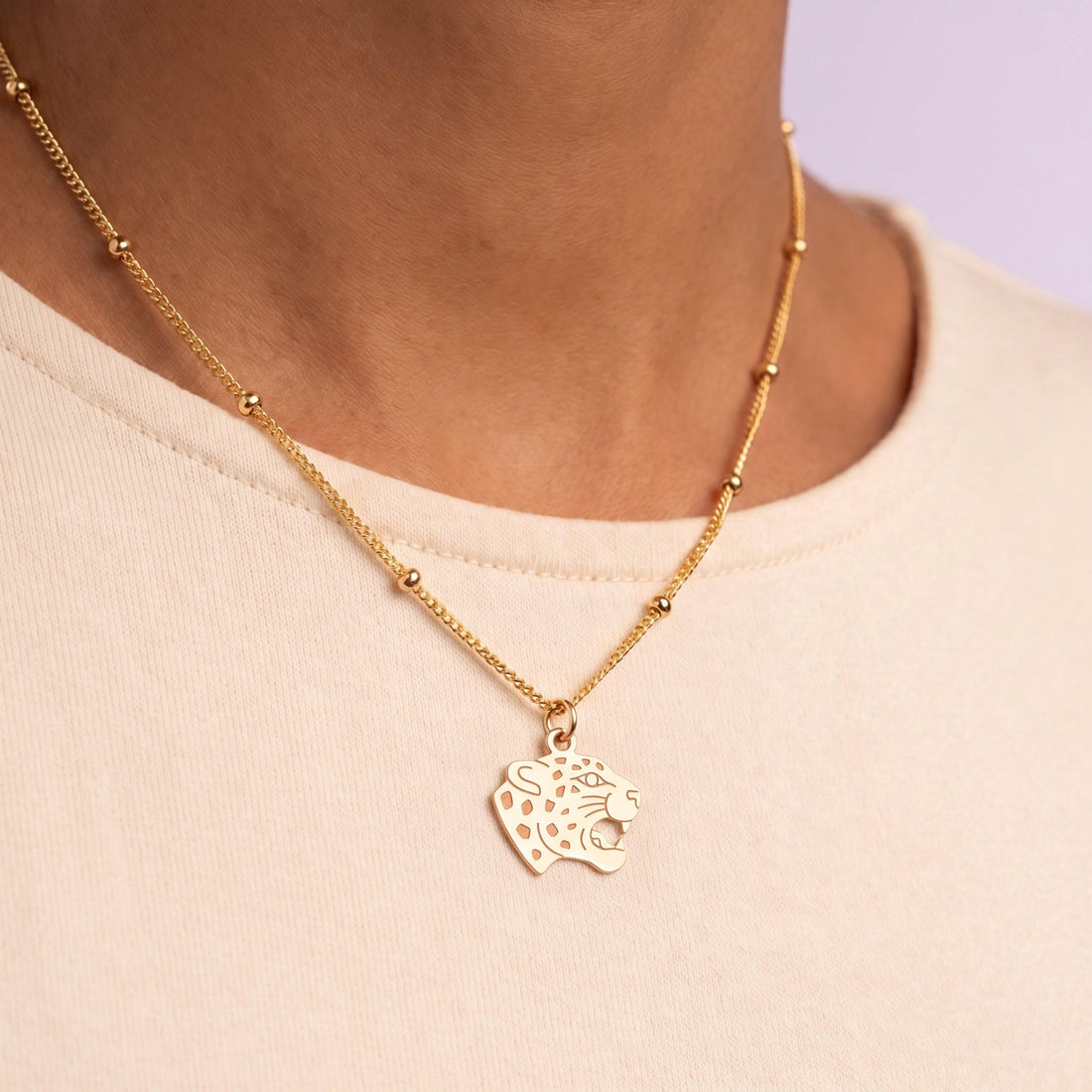 Leopard Head Necklace Charm