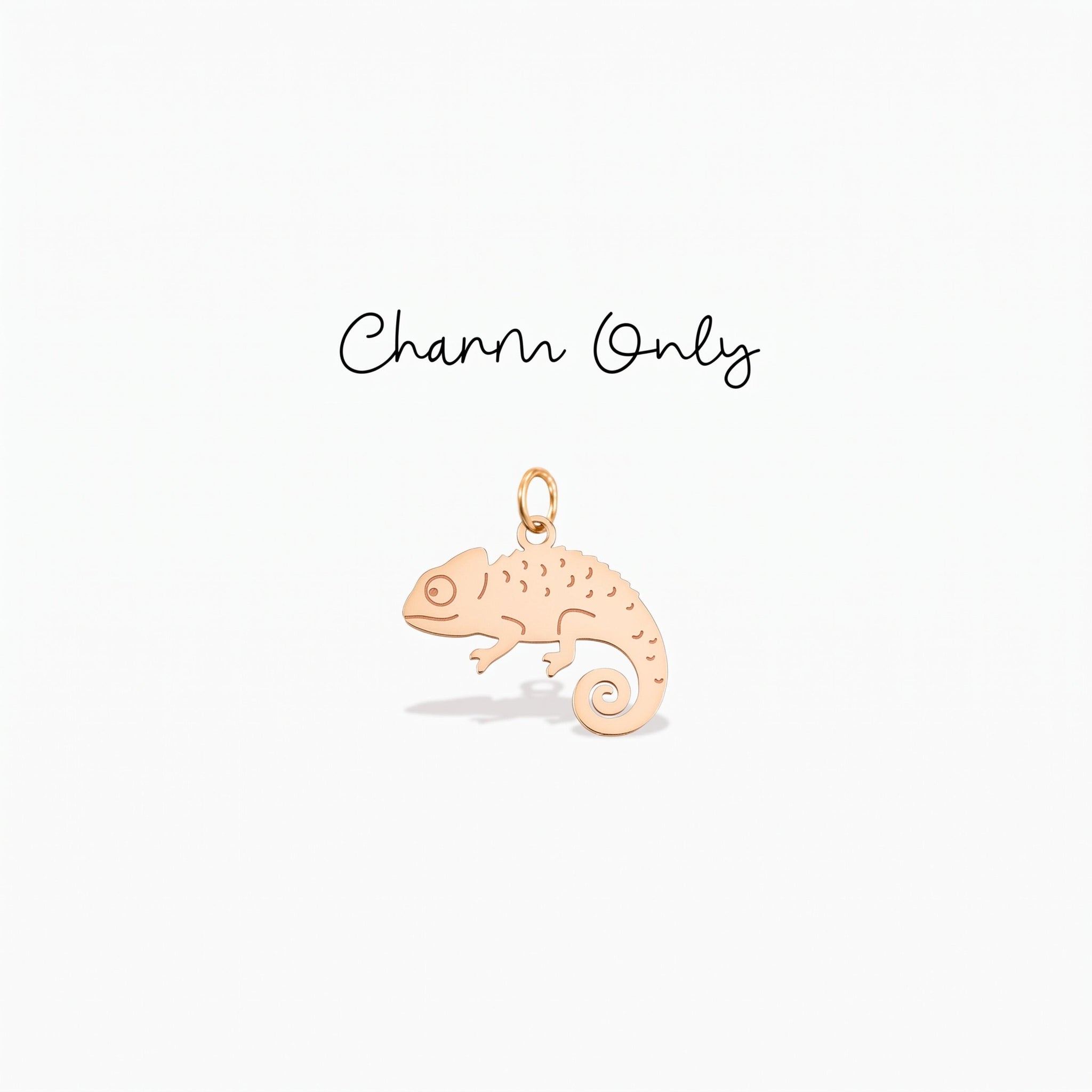 Chameleon Lizard Necklace Charm