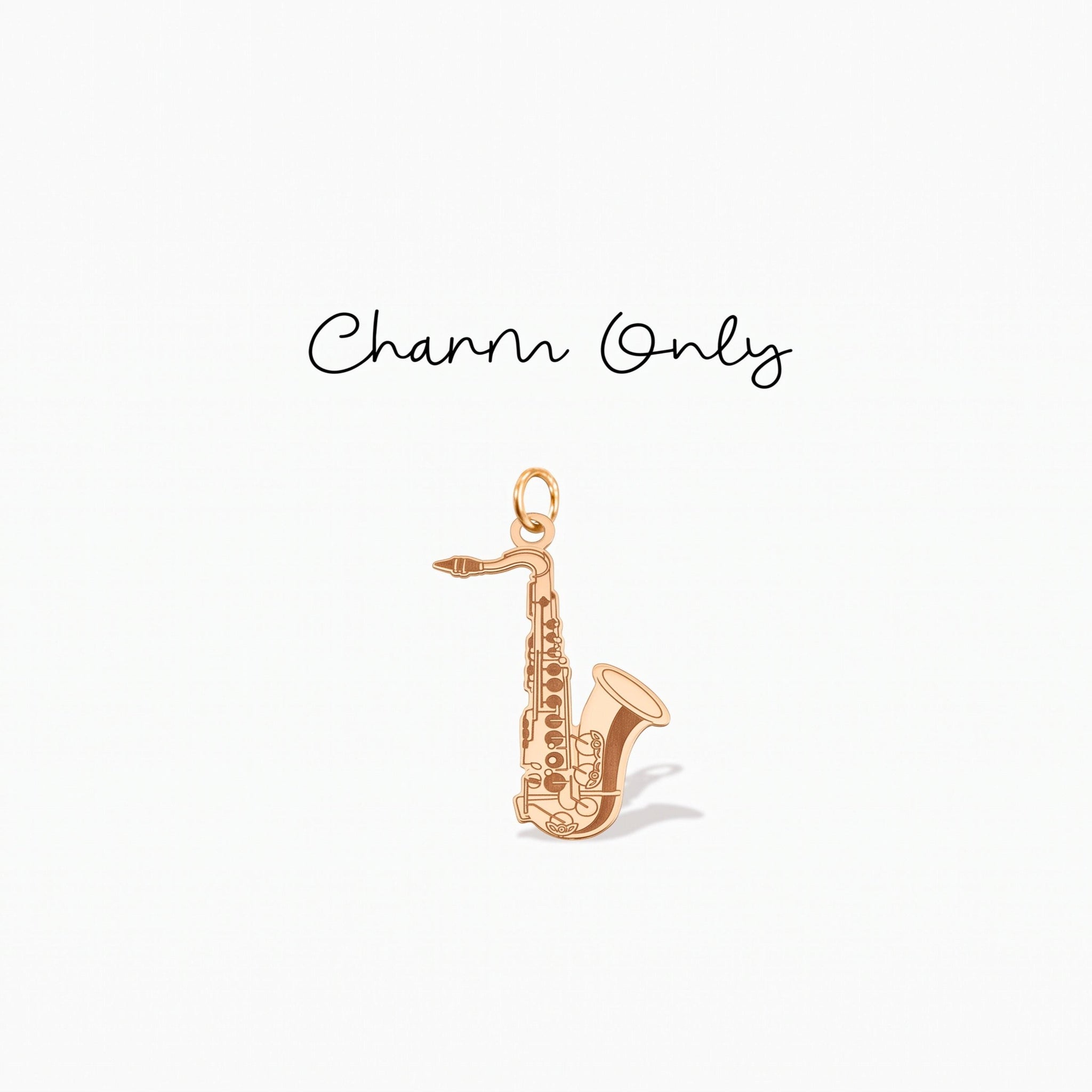 Saxophone Musician Necklace Charm