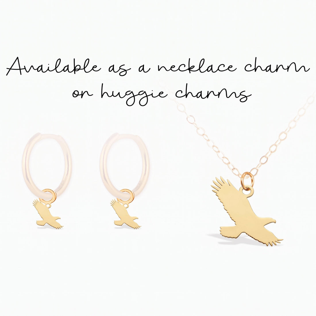 Flying Eagle Bird Charm