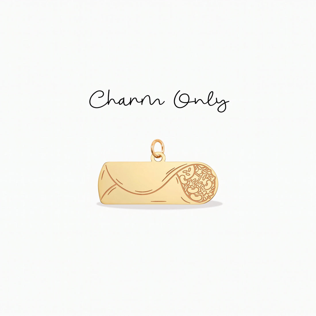Burrito Wrap Necklace Charm