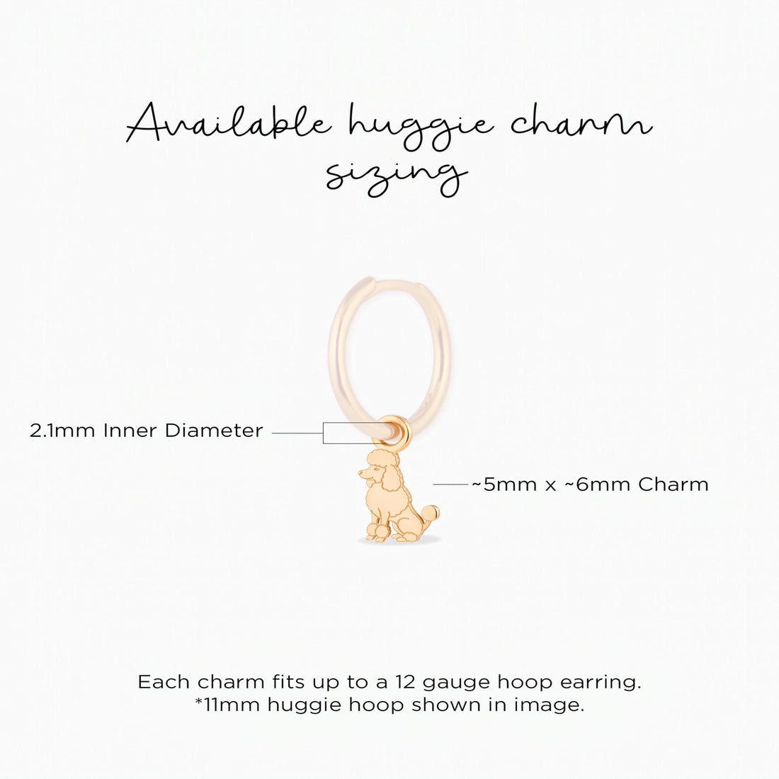 Poodle Dog Necklace Charm